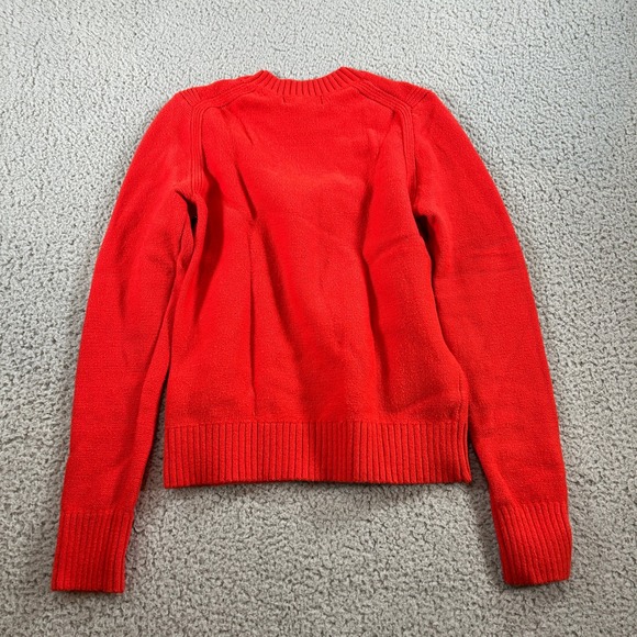 Banana Republic Red Crew Neck Long Sleeve Sweater Size XS - Picture 2 of 8